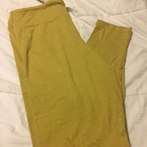 Lularoe solid mustard leggings